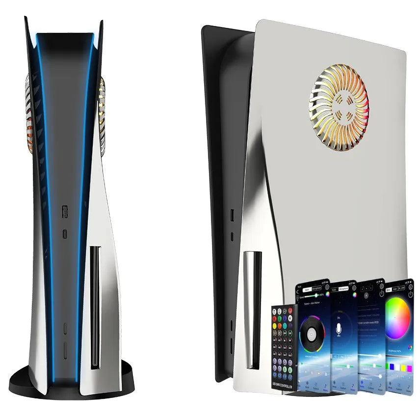 PlayStation 5 Disc Edition Side Shell Plates with RGB LED & Cooling Vents