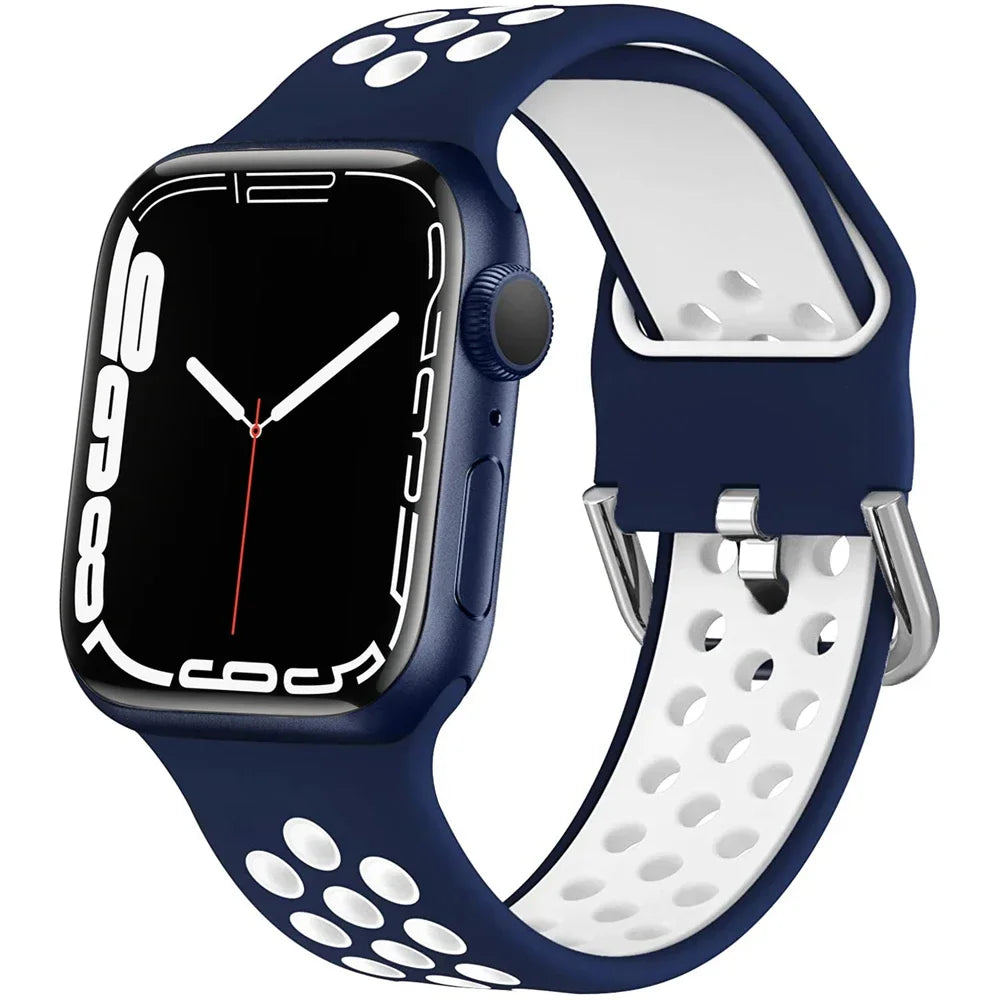 Two Tone Silicone Sport Strap for Apple Watch