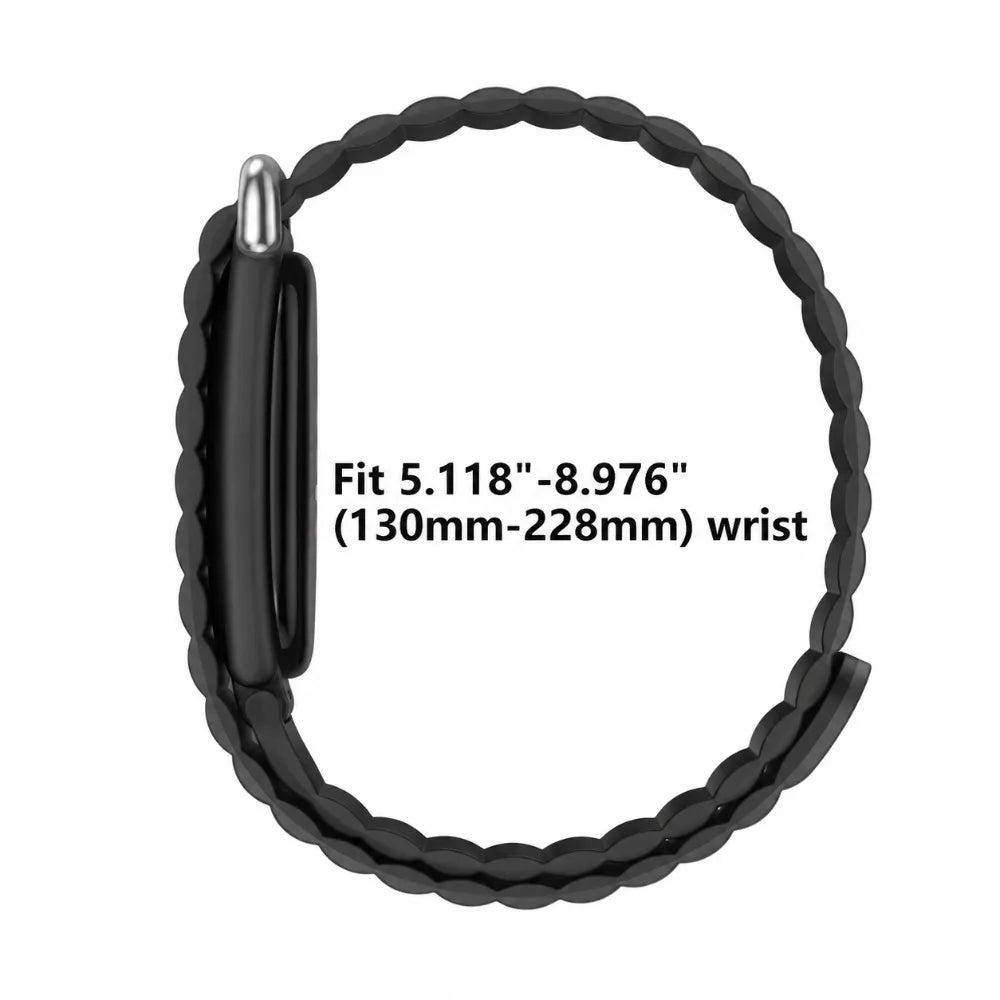 Silicone Magnetic Clasp Sport Watch Band for Google Fitbit Air