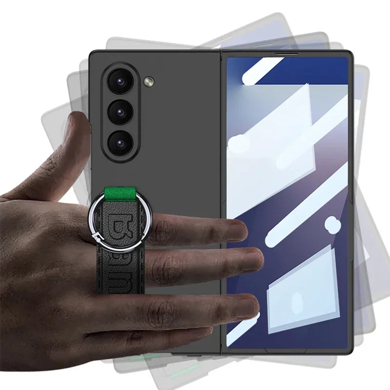 Samsung Galaxy Z Fold7 Protective Case with Elastic Wrist Strap
