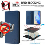 Xiaomi 17 Series RFID-Protected Magnetic Leather Flip Case