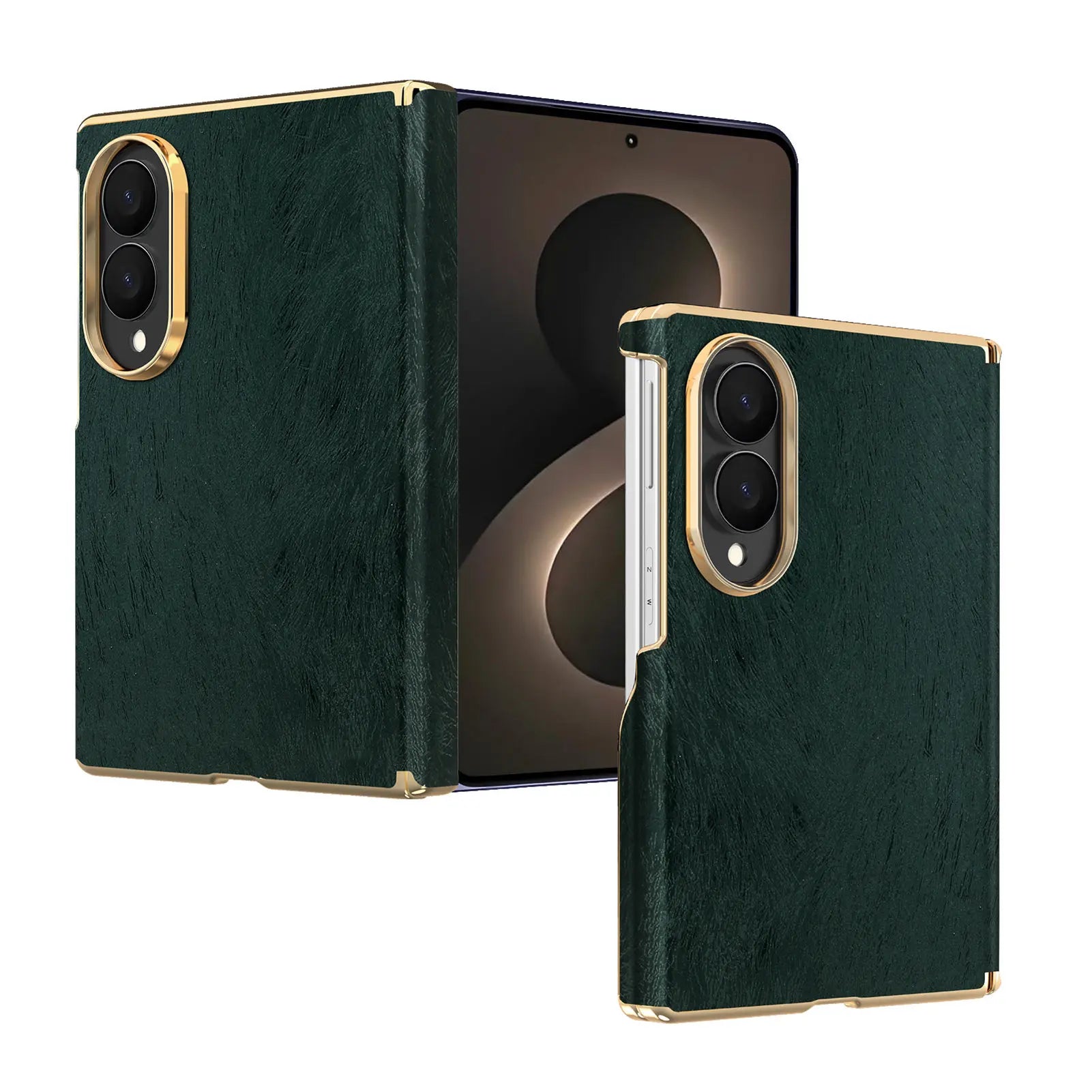 Luxury Velvet Texture Leather Protective Case for Samsung Galaxy Z Fold 8