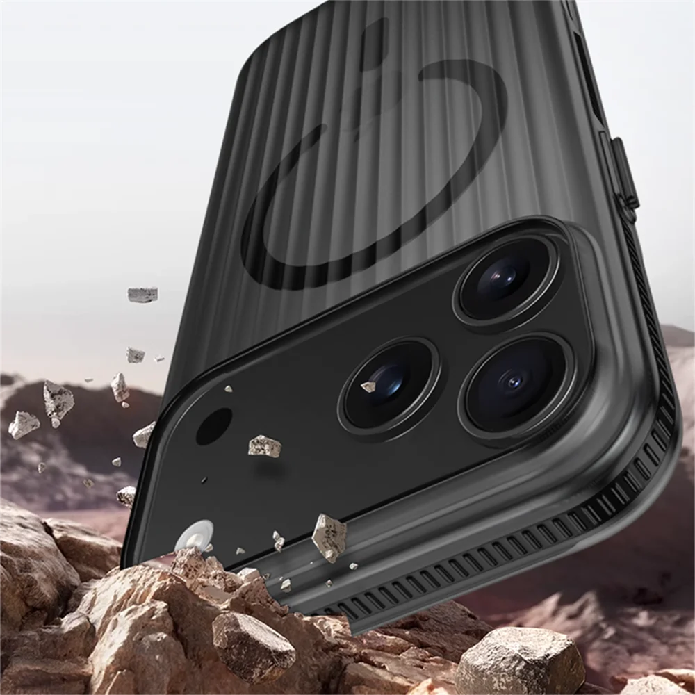 Stylish Corrugated Texture MagSafe Case for iPhone 17 Series