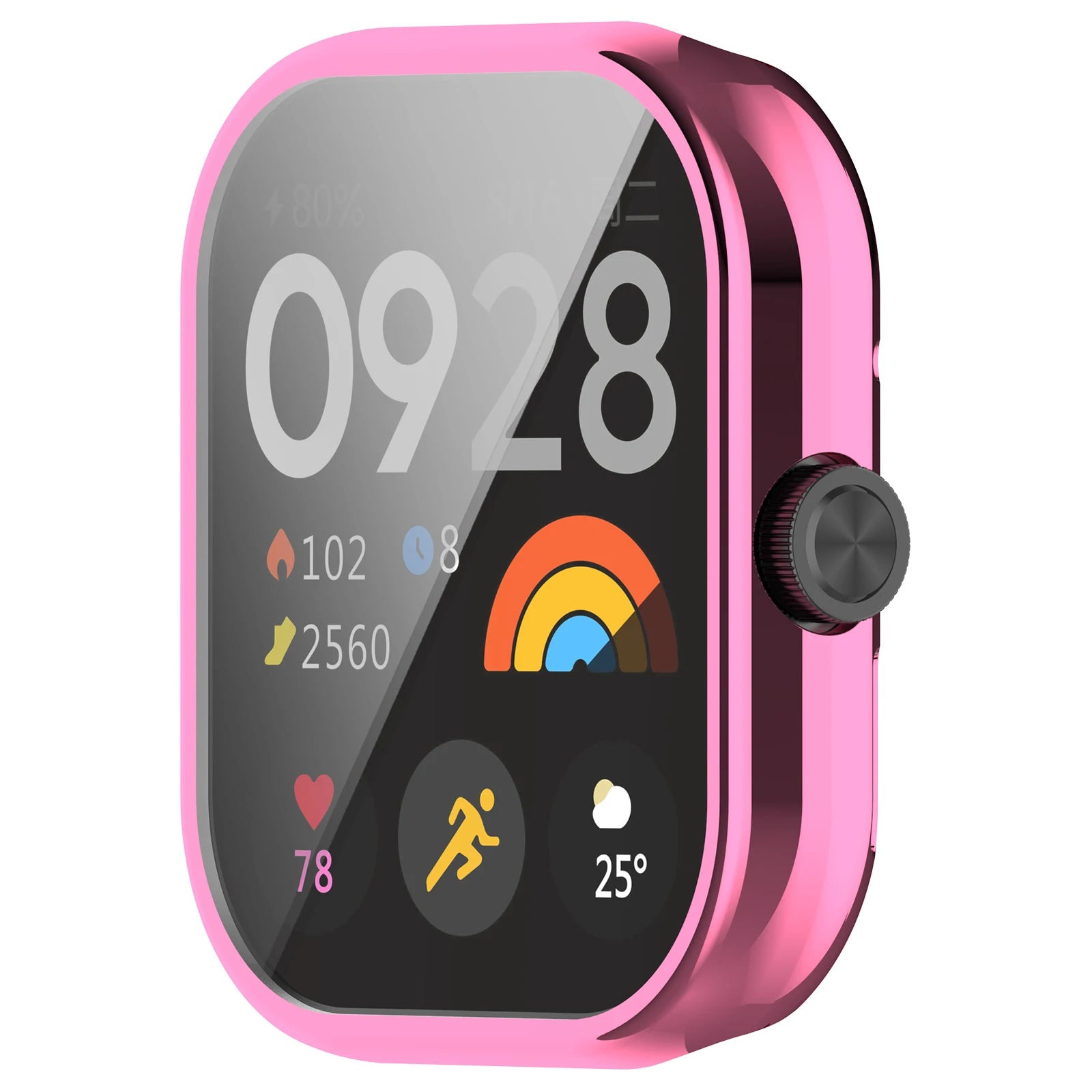 Plating TPU Case with Full Bumper Cover and Silicone Protector for Redmi Watch 4