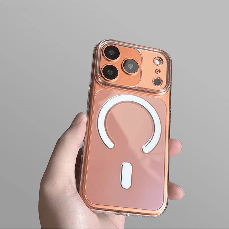 Ultra-Thin Transparent MagSafe Case with Enclosed Camera Button for iPhone 17 Series