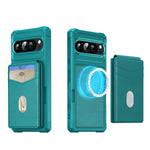 Premium Magnetic Leather Case with Detachable Card Holder for Google Pixel 9 Series