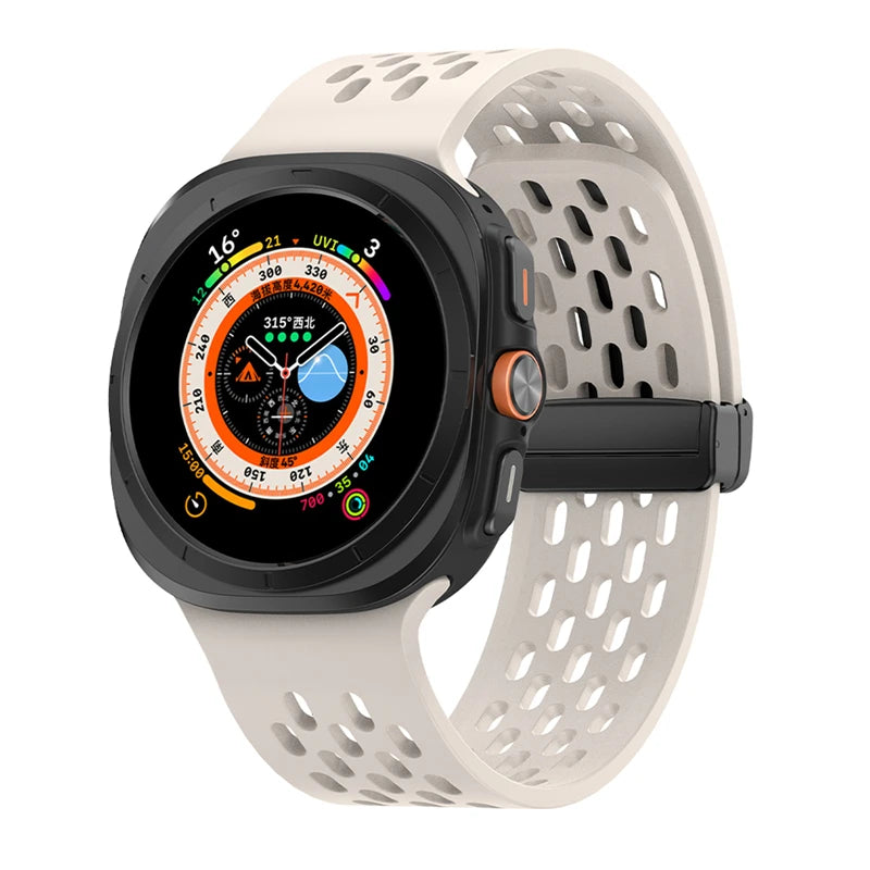 No-Gap Magnetic Silicone Sport Band for Samsung Galaxy Watch Ultra and Samsung Galaxy Watch Ultra (2025)