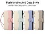 Two-Tone Leather Crossbody Wallet Case for Samsung Galaxy Z Fold 6