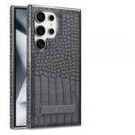 Premium Electroplate Leather Case for Samsung Galaxy S25 Series