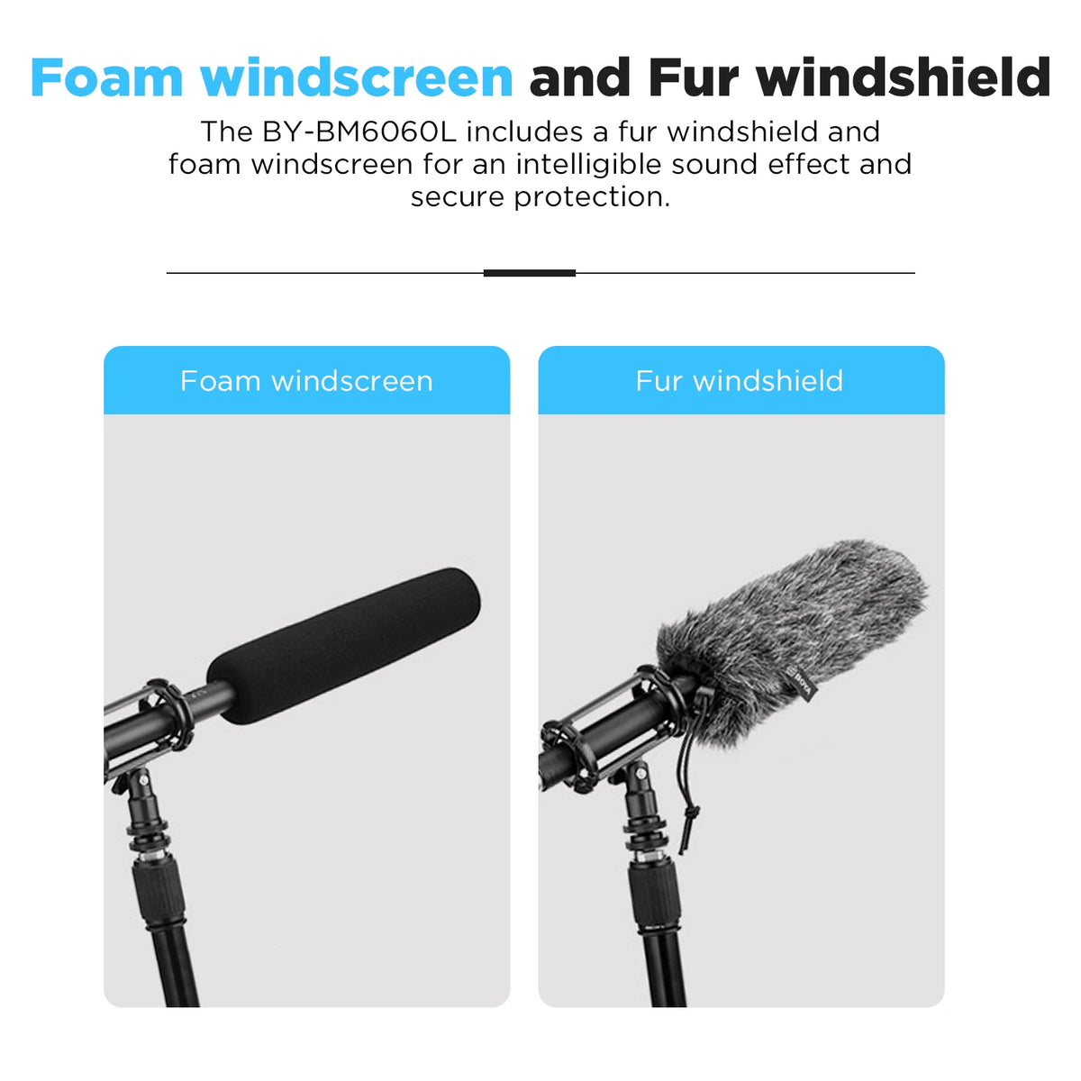 BOYA BY-BM6060L Super-Cardioid Shotgun Microphone with Switchable High-Pass Filter