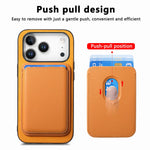 Premium 2-in-1 MagSafe Leather Wallet Case with Card Slot for iPhone 17 Series