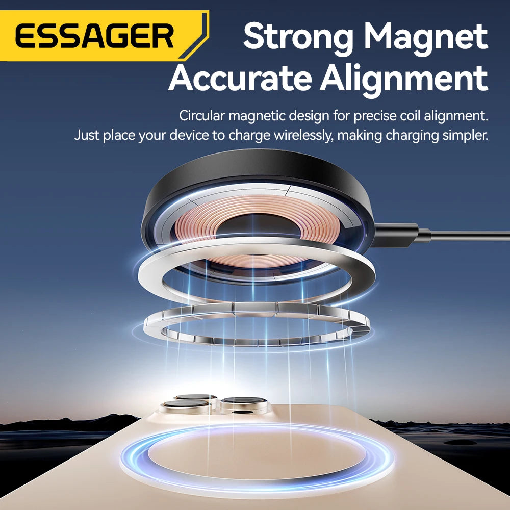 Essager 15W Magnetic Wireless Charger with Holder