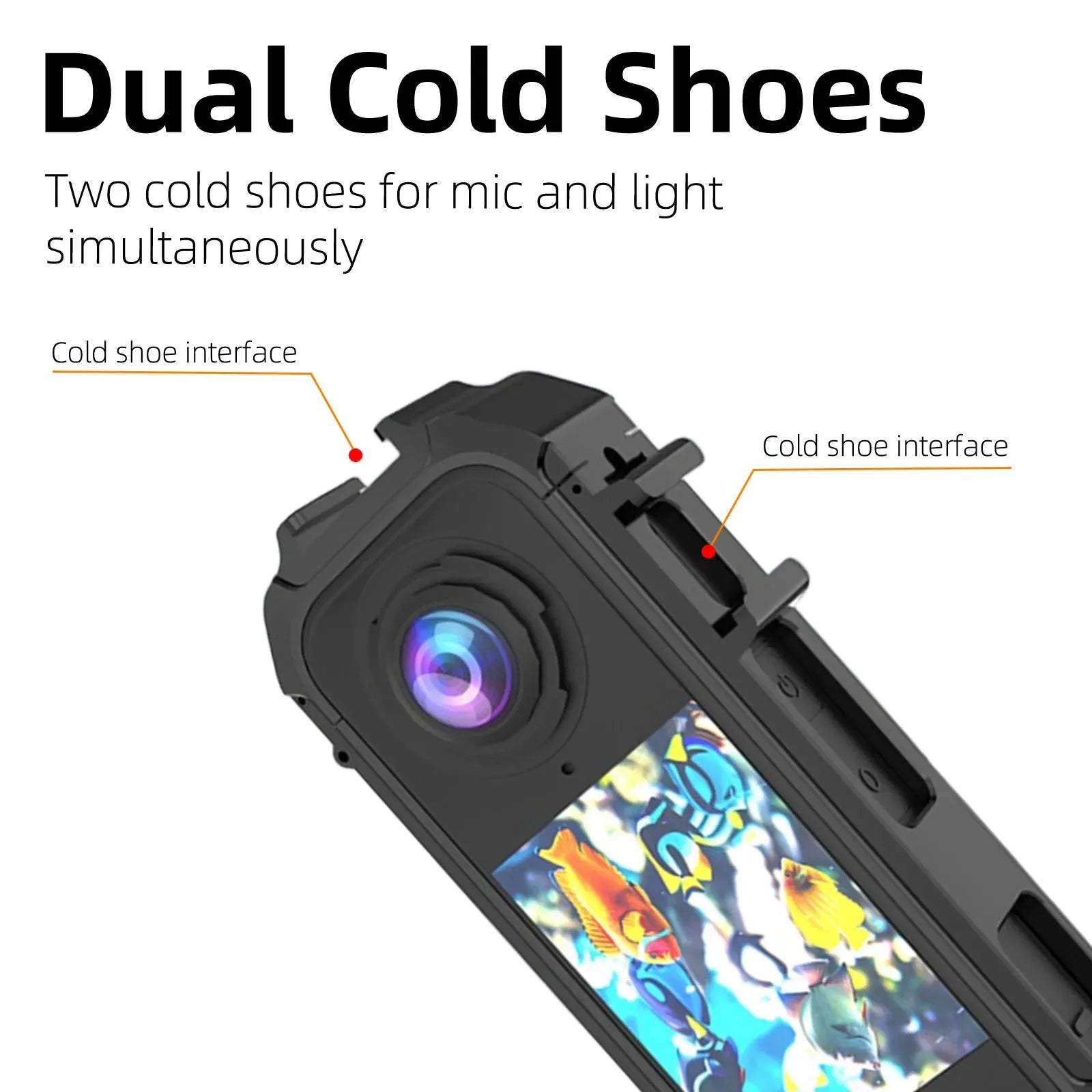 Protective PC Frame with Cold Shoe Mount for Insta360 X4 Air