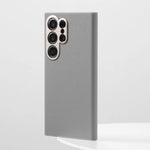 Elegant Magnetic Leather Case with Alloy Camera Cover for Samsung Galaxy S24 Series