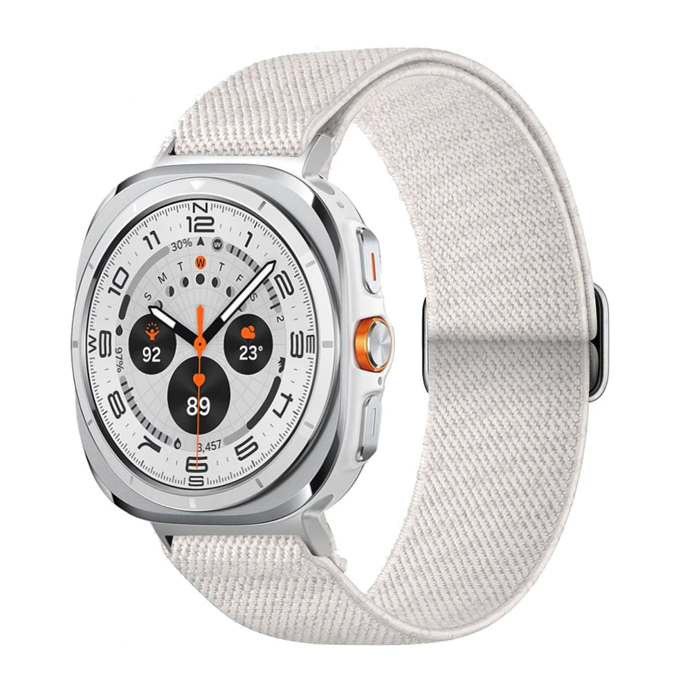Elastic Nylon Scrunchie Strap for Samsung Galaxy Watch Ultra and Samsung Galaxy Watch Ultra (2025)