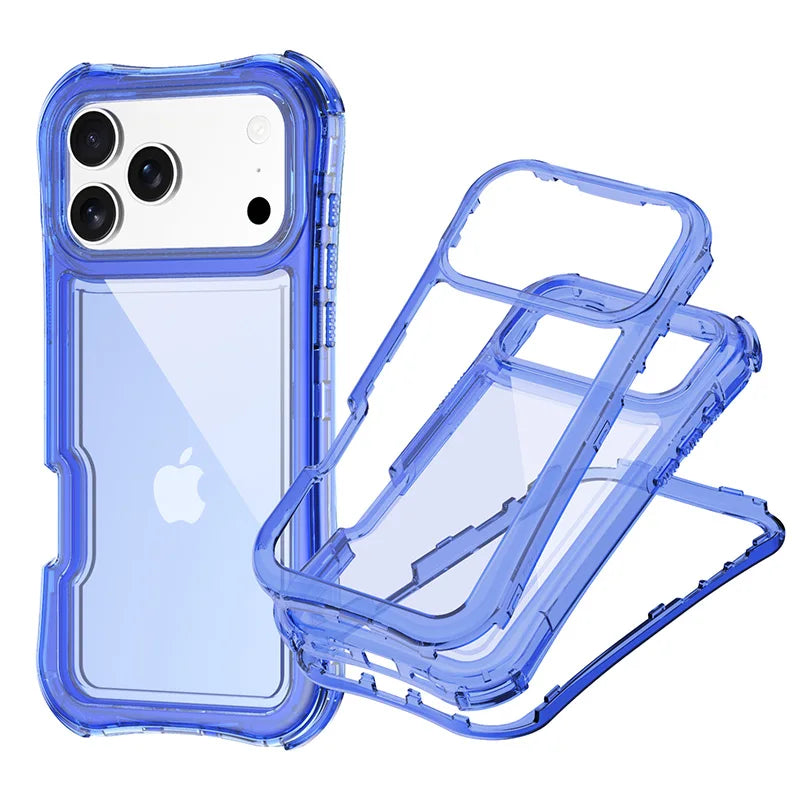 Drop-Resistant Clear Armor Case with Four-Corner Airbags for iPhone 17 Series