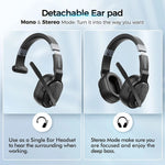 Mpow E65 2-in-1 Wireless Bluetooth Headset with Microphone & Detachable Ear Pad