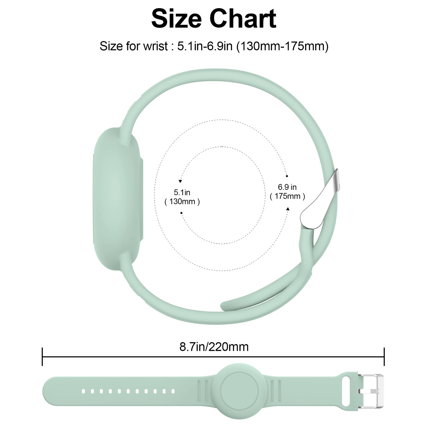 Waterproof Silicone Wristband Holder for Apple AirTag
