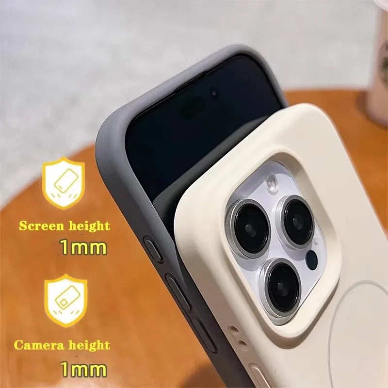 Soft Liquid Silicone MagSafe-Compatible Case for iPhone 16 Series