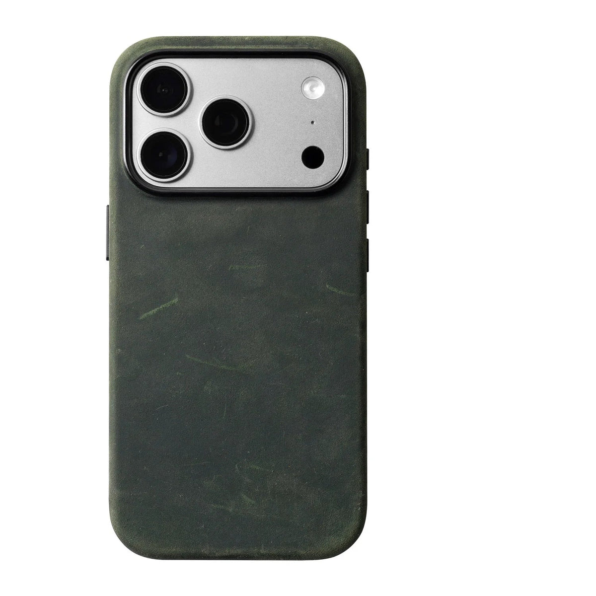 Crazy Horse Leather MagSafe Case with Raised Camera Ring for iPhone 18 Series