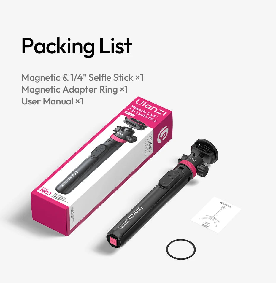 Ulanzi MT-44 M Magnetic Selfie Stick Tripod