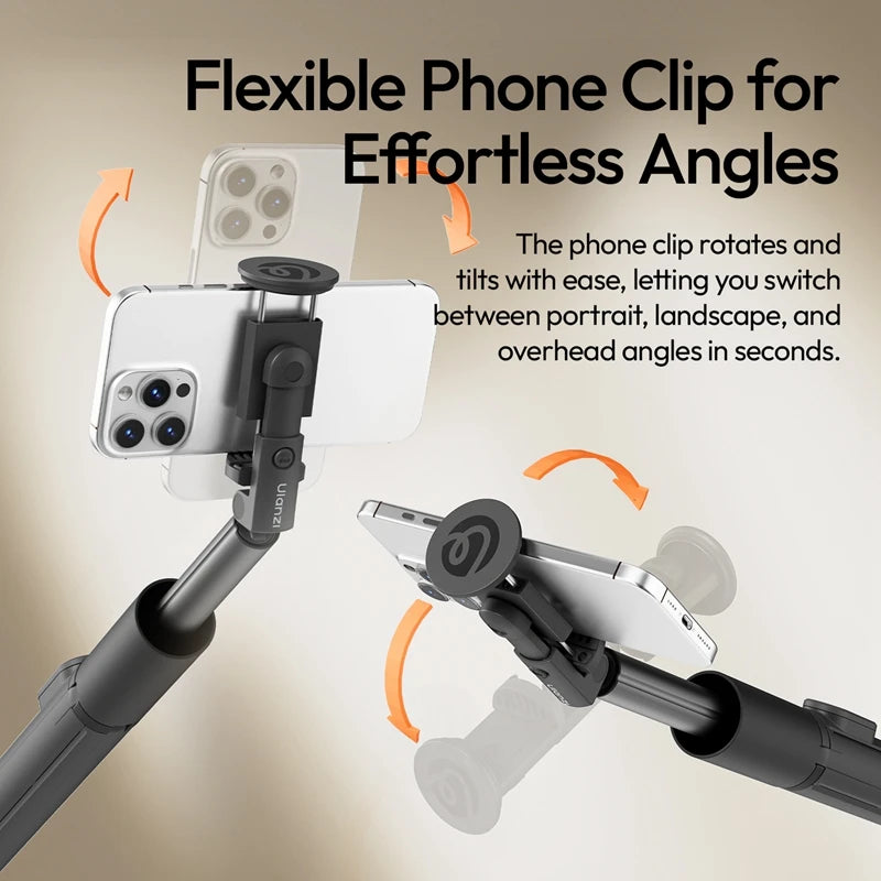 Ulanzi MT86 Automatic Extension Phone Tripod with Integrated Clip