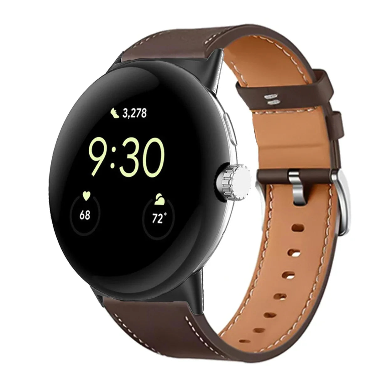 Premium Leather Replacement Strap for Google Pixel Watch 3
