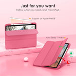 Transparent Folio Case with Built-in Apple Pencil Storage for iPad Pro M5 (2025)