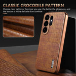 Crocodile Pattern Skin-Feel Phone Case for Samsung Galaxy S26 Series