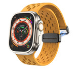 Breathable Magnetic Silicone Sport Strap for Apple Watch