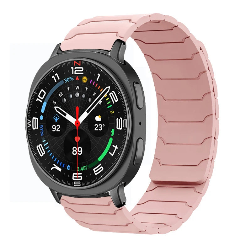Sport Silicone Band with Magnetic Clasp for Samsung Galaxy Watch 8 / Galaxy Watch 8 Classic
