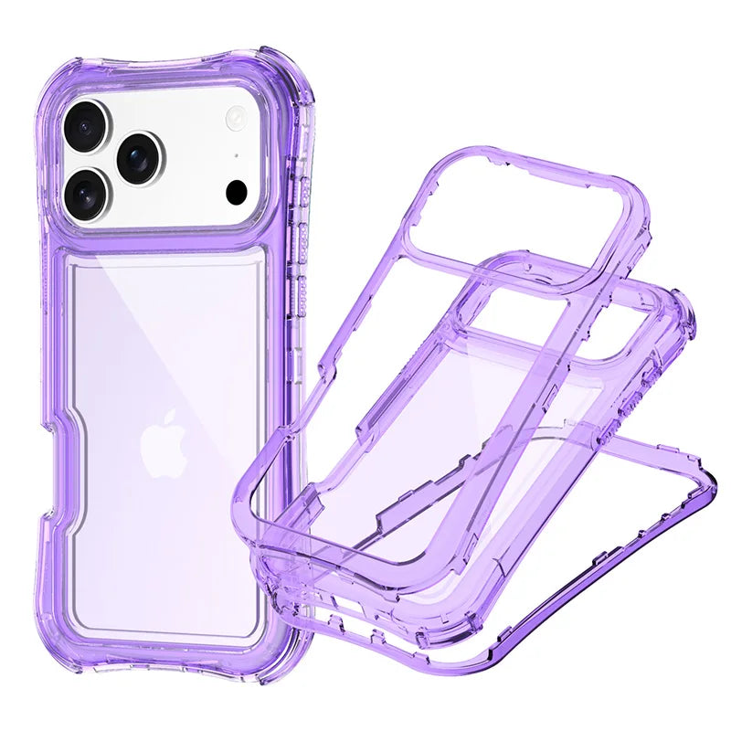 Drop-Resistant Clear Armor Case with Four-Corner Airbags for iPhone 17 Series