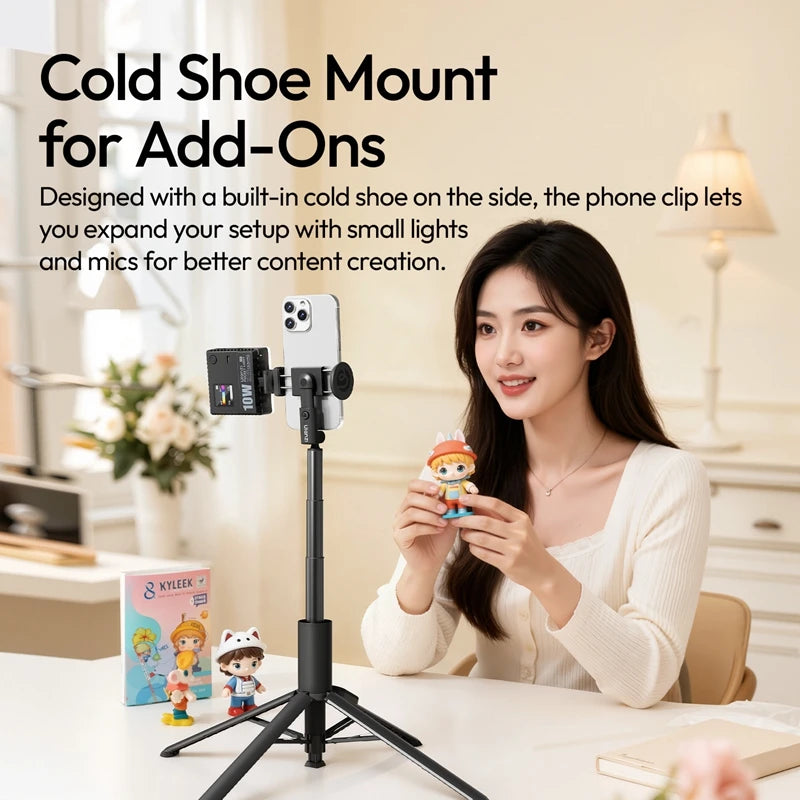 Ulanzi MT86 Automatic Extension Phone Tripod with Integrated Clip