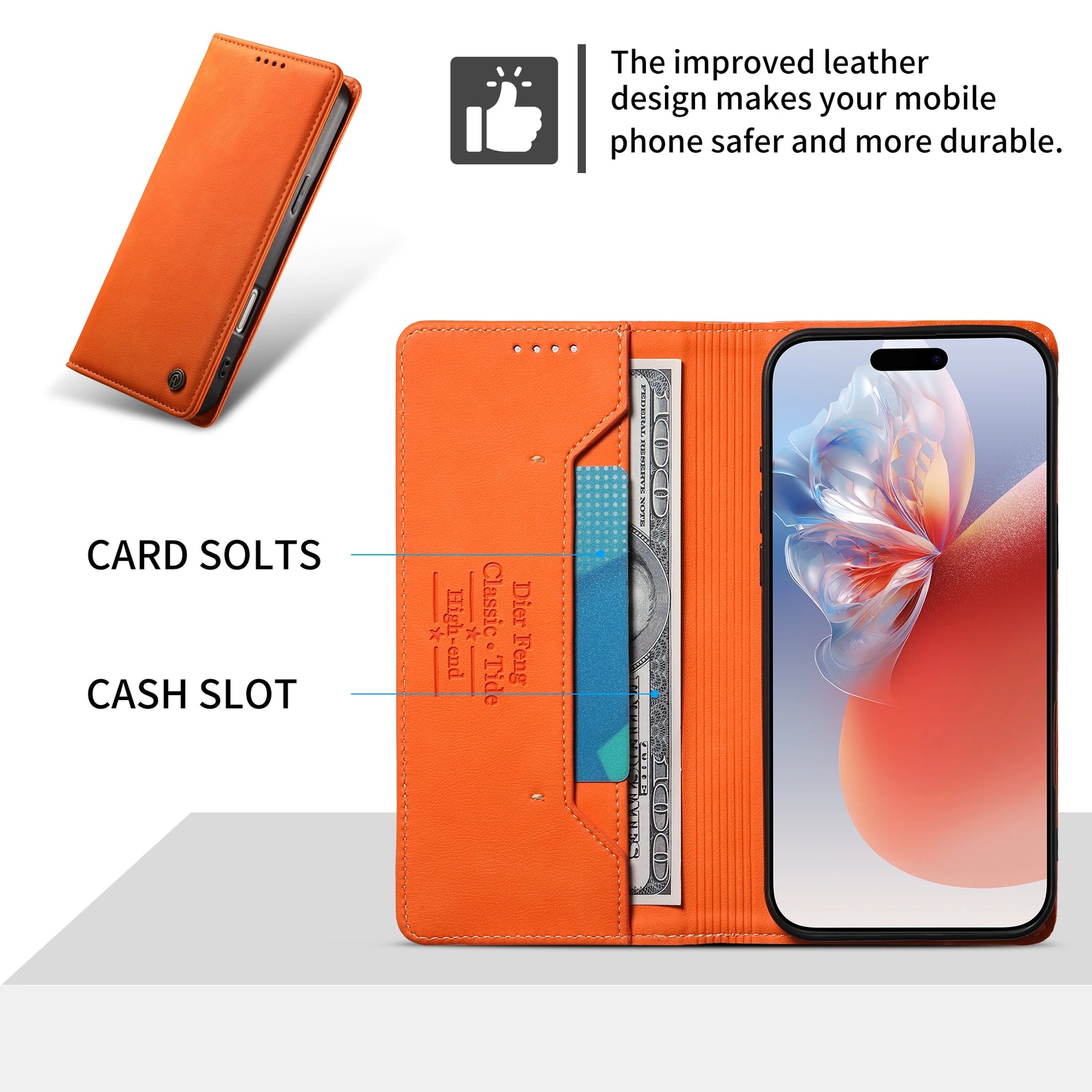 Google Pixel 9 Series Leather Wallet Case with RFID Blocking