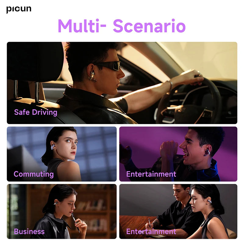 Picun W3 OWS Bluetooth 5.4 Gaming Earphones