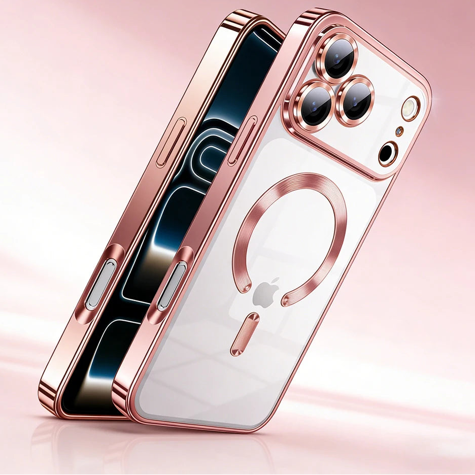 Glitter CD Pattern Silicone MagSafe Case for iPhone 17 Series