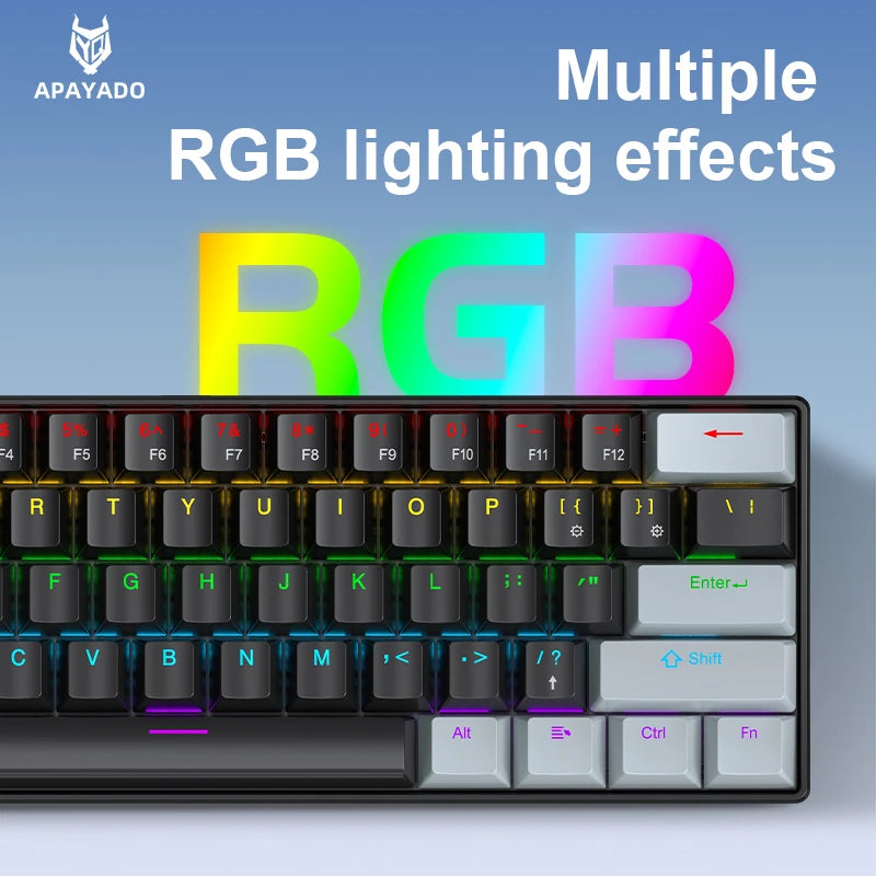 APAYADO K61 60% Portable Mechanical Keyboard