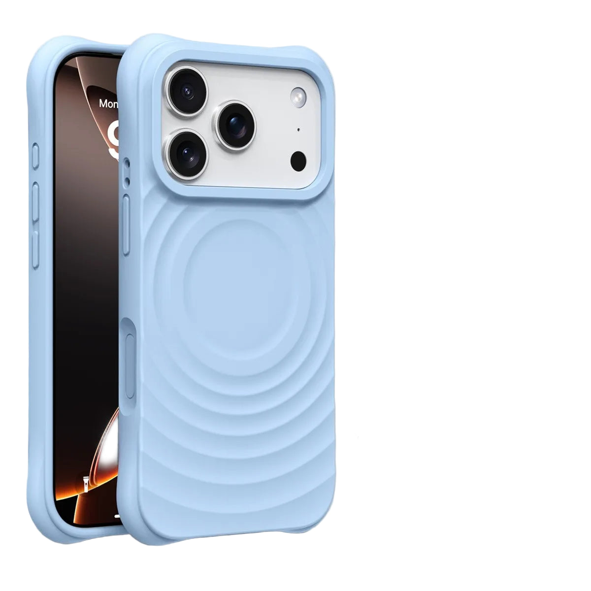 Water Ripple Silicone Magsafe Case for iPhone 17 Series