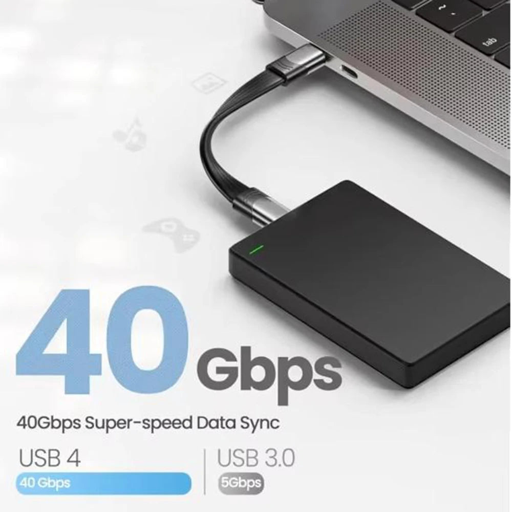 Minisopuru Thunderbolt-Compatible USB4 Short Cable