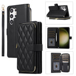 Premium Quilted Leather Crossbody Wallet Case for Samsung Galaxy S26 Series