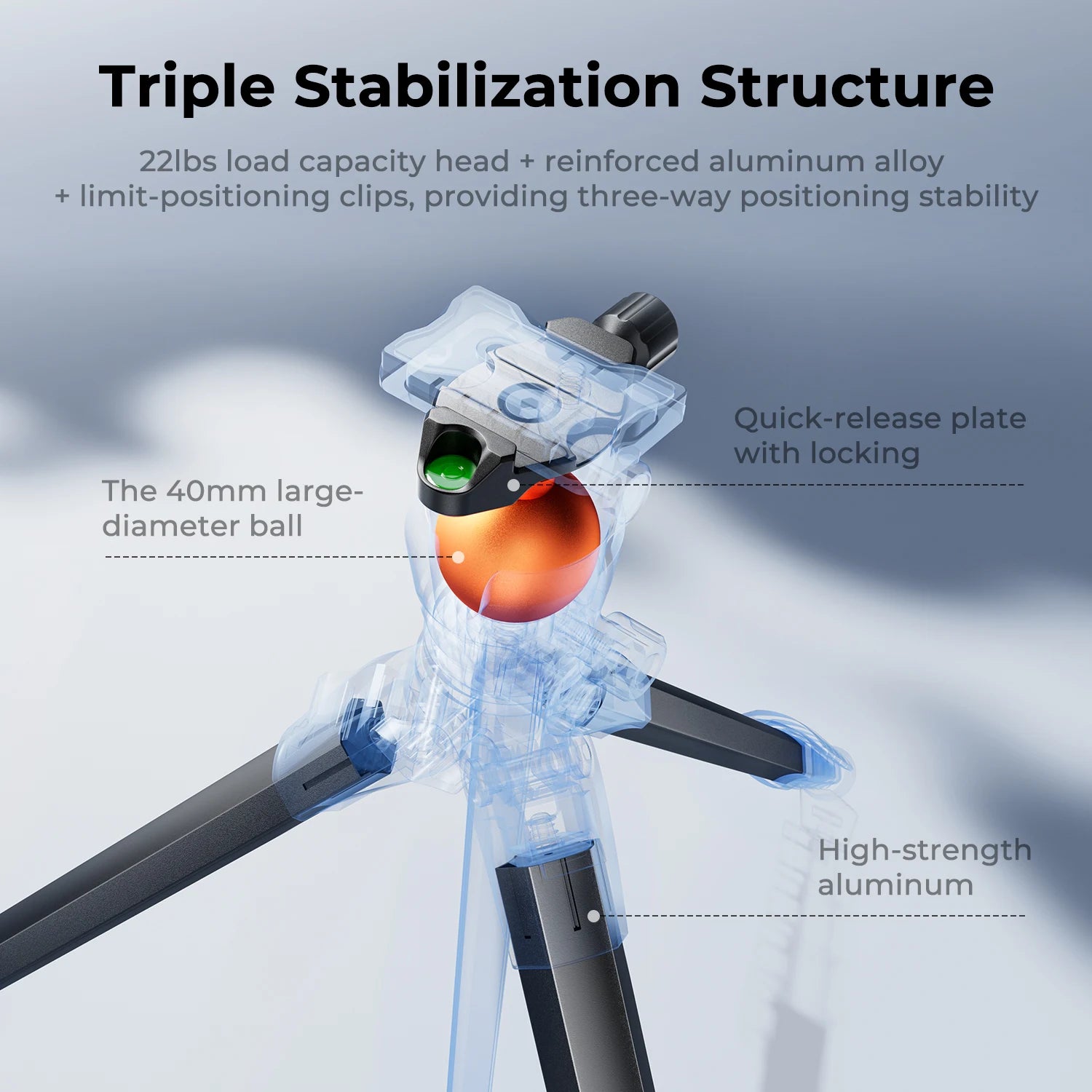 K&F Concept 73-Inch Compact Tripod for Camera