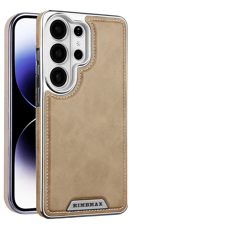 Luxury Business Magnetic Leather Protective Case for Samsung Galaxy S26 Series