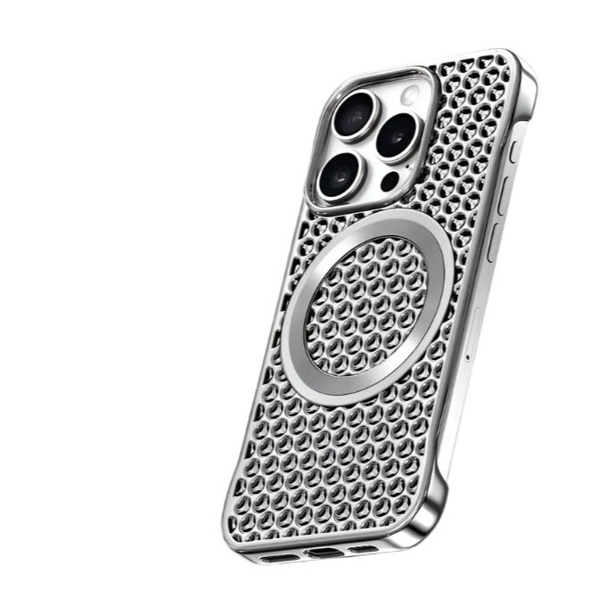 Borderless Honeycomb Thermal MagSafe Case for iPhone 15 Series