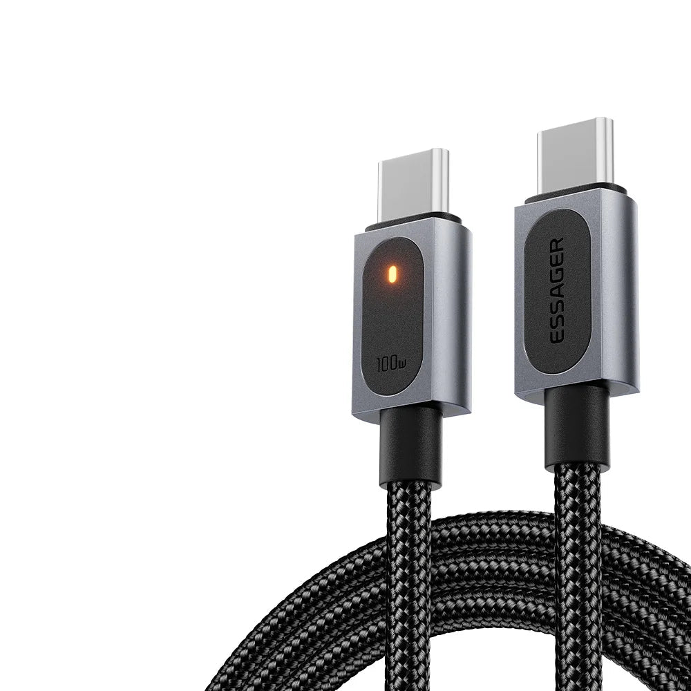 Essager 100W USB-C Braided Cable With E-Marker