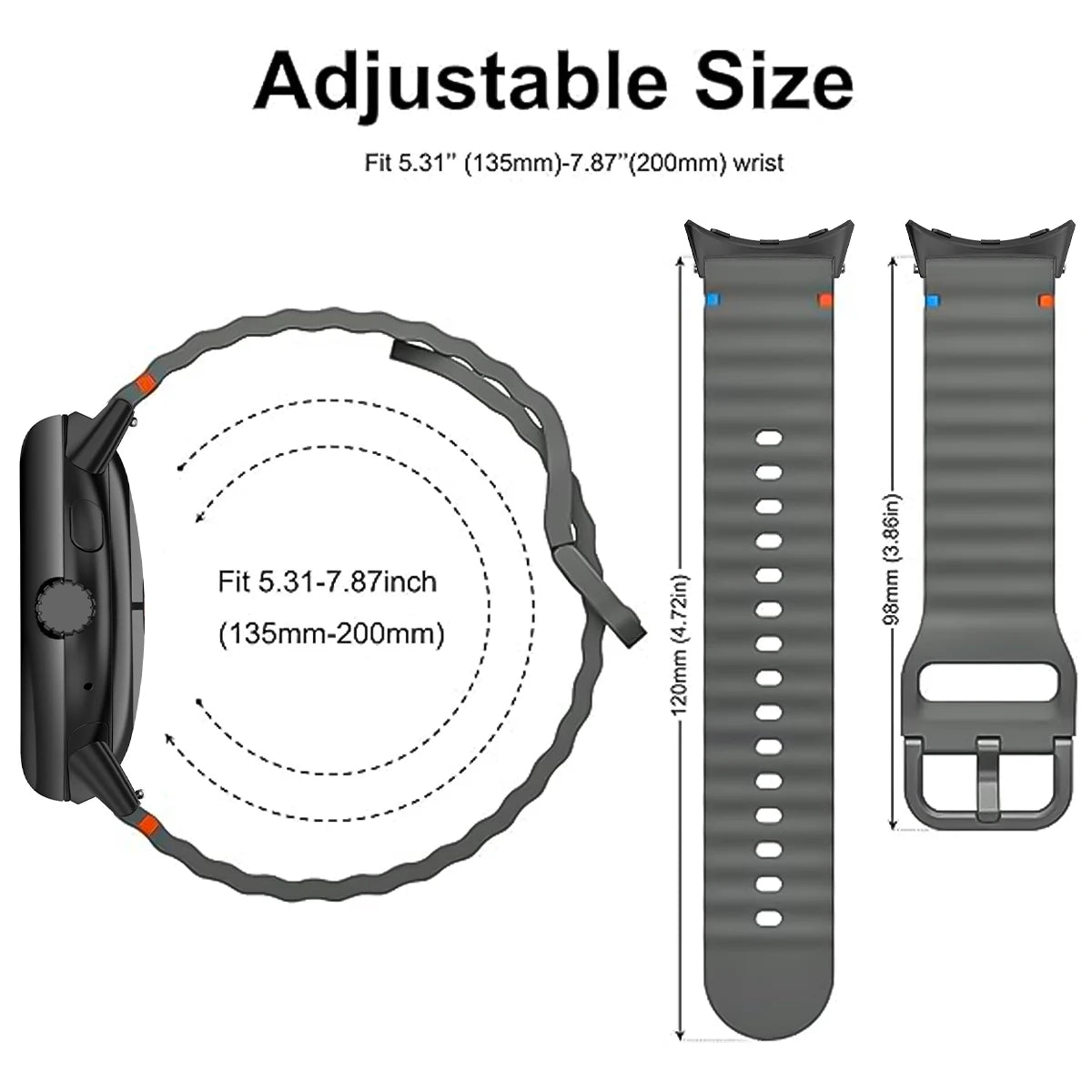 Sport Silicone Strap for Google Pixel Watch 3