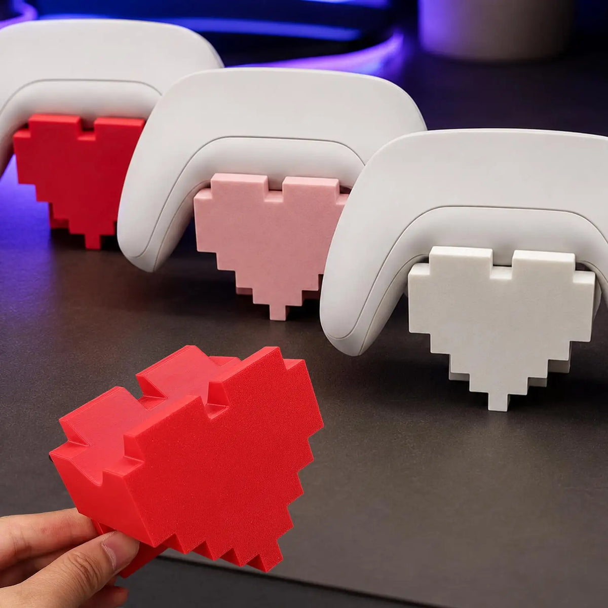 Heart-Shaped Anti-Slip Game Controller Stand