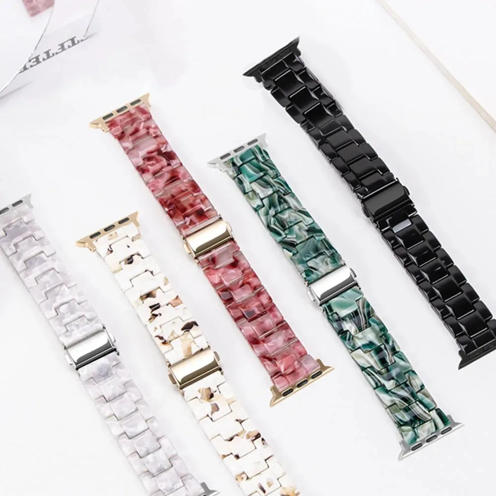 Glossy Resin Link Strap for Apple Watch