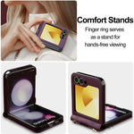 Leather Crossbody Wallet Case for Samsung Galaxy Z Flip 5