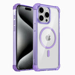Shockproof Armor Transparent MagSafe Case for iPhone 15 Series