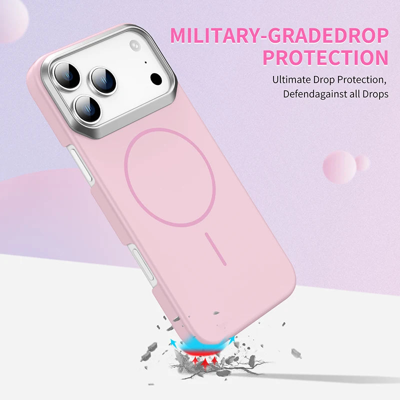 Shockproof Frosted Hard PC MagSafe Bumper Case for iPhone 17 Series